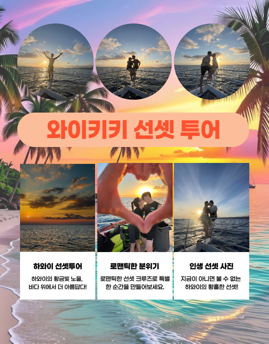 오아후 와이키키 앞바다 거북이 스노클링